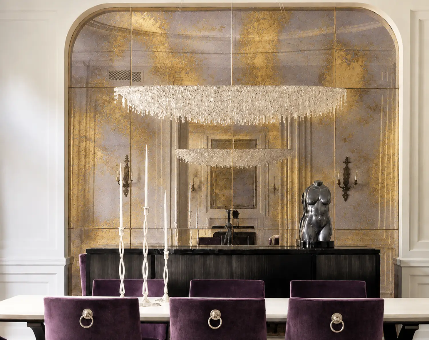 Antique Mirrored Glass Empoli Architectural Glass and Decorative Materials
