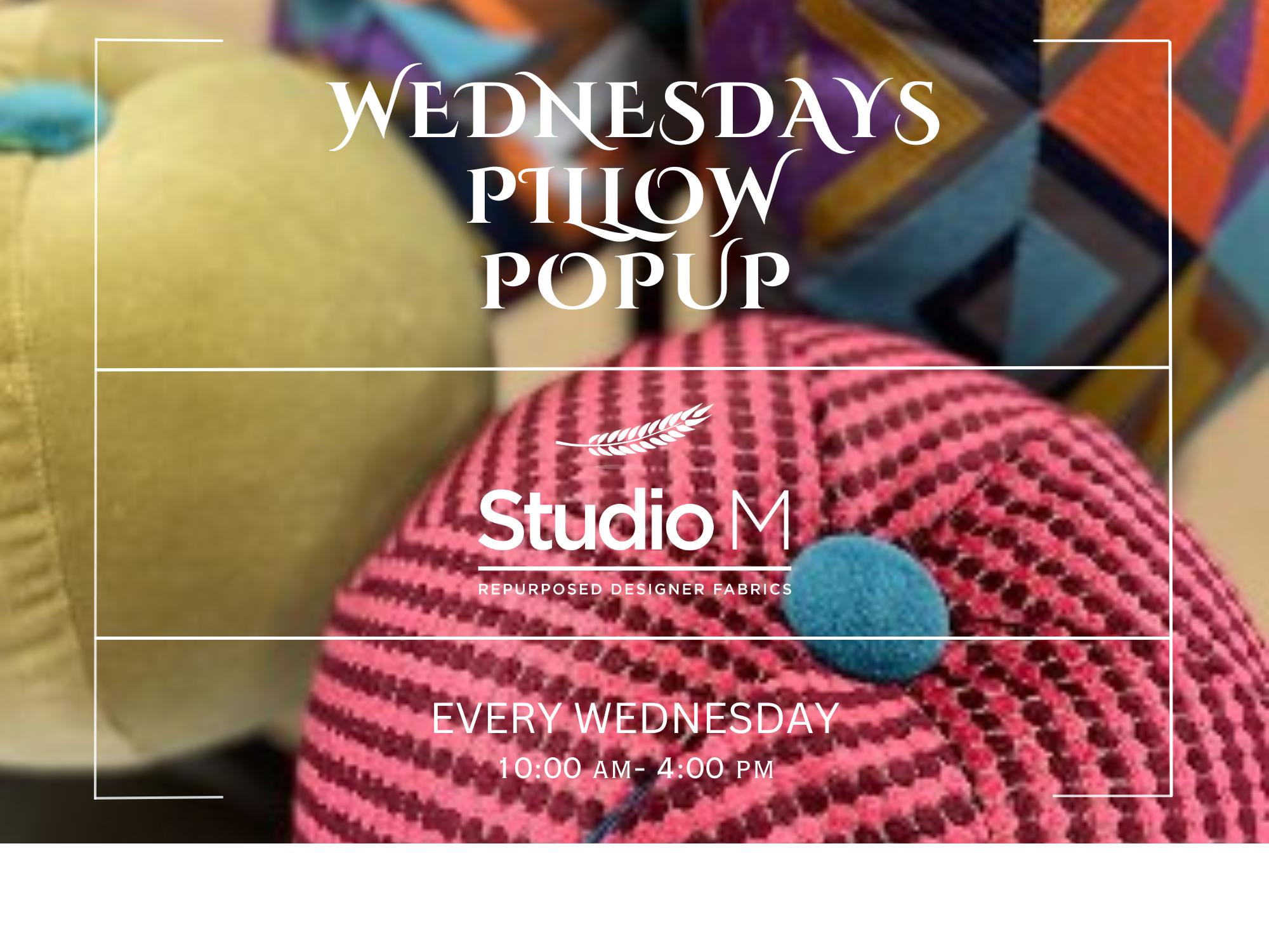 Wednesday Pillow Popup with Studio M