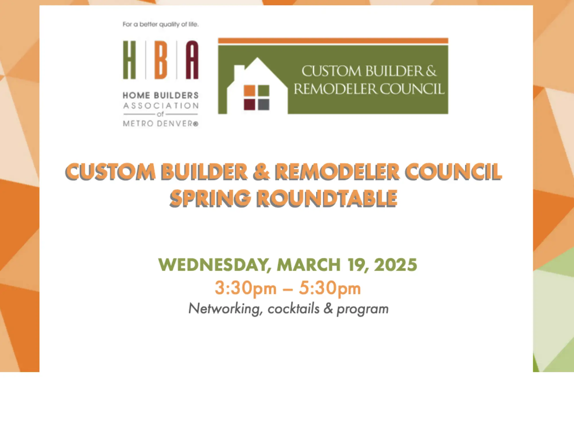 HBA CBRC Spring Roundtable